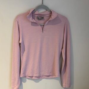 Smartwool Light Pink Quarter-Zip Top